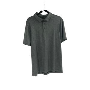 Lululemon Gray Active Short Sleeve Polo Men’s Size Large Work Casual